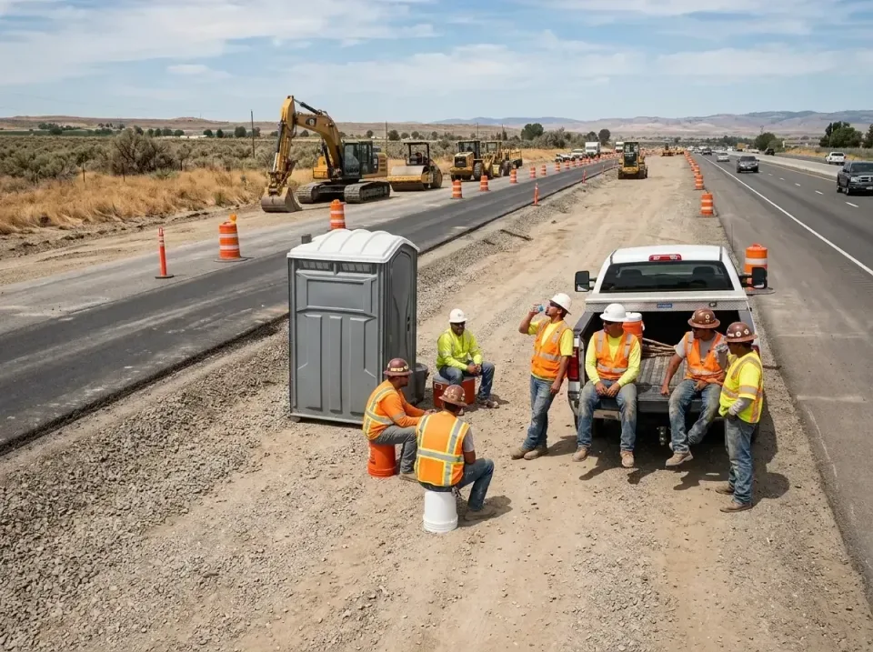 highway-road-construction-crew-007 — frequently asked questions, Porta Potty and Restroom Rentals in Badger, AK